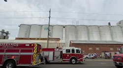 Billings, MT, firefighters rescued a worker who was buried up to his chest in sugar after falling into a silo Friday.