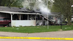 A 50-year-old man was seriously injured in after explosions and a fire at a mobile home north of Cedar Springs, MI, on Tuesday.