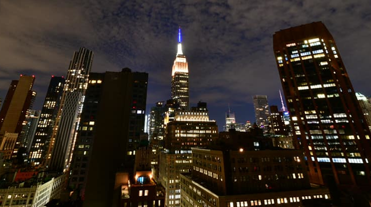 The Empire State Building will be illuminated in yellow, white and blue lights with a heartbeat effect as part of EMS Week, which runs through Sunday.