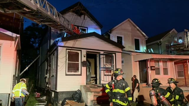 Three FDNY firefighters suffered minor injuries battling a three-alarm residential fire in Queens on Thursday night.