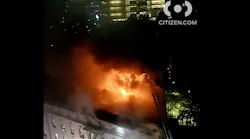 A 91-year-old woman died of smoke inhalation from a fire that broke out in an apartment building in the Bronx, injuring an FDNY firefighter and 10 other people early Wednesday.