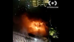 A 91-year-old woman died of smoke inhalation from a fire that broke out in an apartment building in the Bronx, injuring an FDNY firefighter and 10 other people early Wednesday. A 91-year-old woman died of smoke inhalation from a fire that broke out in an apartment building in the Bronx, injuring an FDNY firefighter and 10 other people early Wednesday.