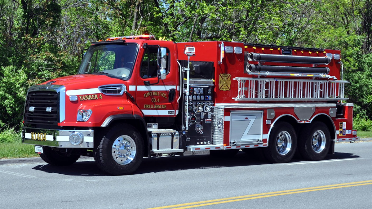 Delivery Flint Hill, VA, Custom Tanker Firehouse