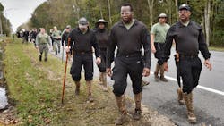Jacksonville, FL, Sheriff's Office police and Fish and Wildlife officers search for missing siblings Braxton and Bri'ya Williams after they went missing on Dec. 17, 2019. Jacksonville, FL, Sheriff's Office police and Fish and Wildlife officers search for missing siblings Braxton and Bri'ya Williams after they went missing on Dec. 17, 2019.