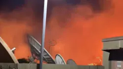 The Loma Fire threatened a Santa Barbara, CA, TV newsroom Thursday, forcing employees and residents in the surrounding neighborhood to evacuate. The Loma Fire threatened a Santa Barbara, CA, TV newsroom Thursday, forcing employees and residents in the surrounding neighborhood to evacuate.