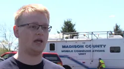 Chesterfield-Union, IN, Township volunteer firefighter Justin Harmeson.