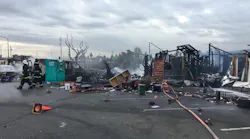 Oakland, CA, firefighters battled an RV fire that threatened to two other RVs and more than a dozen homeless encampments in March.