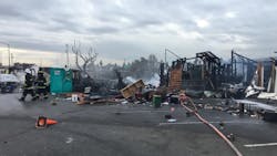 Oakland, CA, firefighters battled an RV fire that threatened to two other RVs and more than a dozen homeless encampments in March.