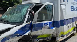 Two EMTs and a trainee suffered minor injuries when their Wake County, NC, EMS ambulance was struck head-on by a car Friday.