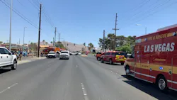 Firefighters were called to the apartment fire that left two people injured just after noon Sunday.
