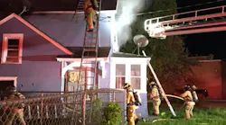 On Sunday, Syracuse, NY, firefighters battle the first of four vacant house fires that authorities say had been intentionally set by three teens.