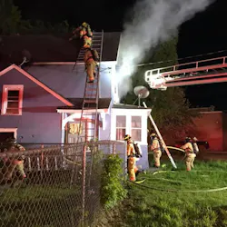 On Sunday, Syracuse, NY, firefighters battle the first of four vacant house fires that authorities say had been intentionally set by three teens. On Sunday, Syracuse, NY, firefighters battle the first of four vacant house fires that authorities say had been intentionally set by three teens.