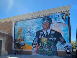 Detroit Fire Capt. Franklin Williams, who died last year from COVID-19, is featured on a mural honoring front-line workers who died from COVID-19 at the Arabic American and Chaldean Council's building in Detroit. Detroit Fire Capt. Franklin Williams, who died last year from COVID-19, is featured on a mural honoring front-line workers who died from COVID-19 at the Arabic American and Chaldean Council's building in Detroit.