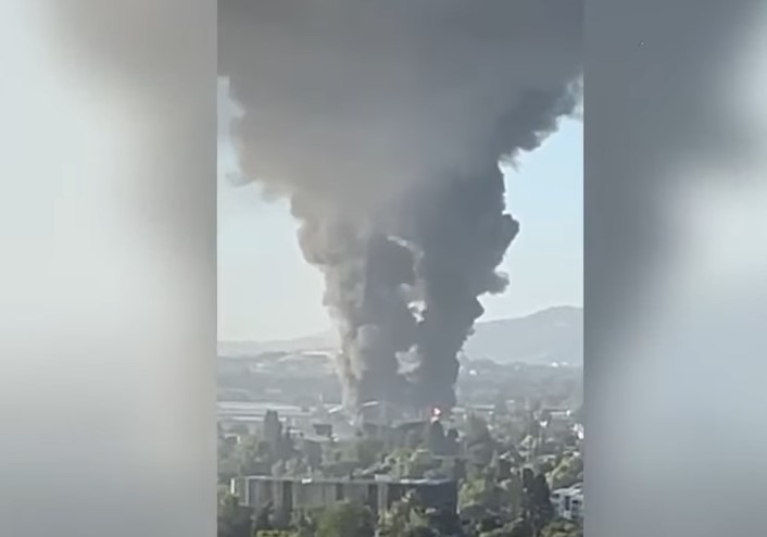 A two-alarm fire at a San Jose, CA, lumber business is one of two fires that possibly linked to the shooting at a light rail yard Wednesday that left nine dead, including the gunman.