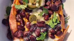 Because life/work can throw you a curveball, hindering your adherence to your meal-planning routine, you should create a backup plan of quick meals when you’re pressed for time or hunger strikes quickly—for example, a loaded baked sweet potato.