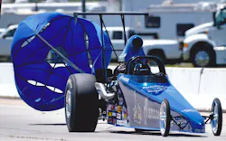 Keith Niemann shutting down from a 220 mph run in Tulsa, OK, last year. Keith Niemann shutting down from a 220 mph run in Tulsa, OK, last year.