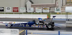 Niemann launching at the divisional race at the SRCA Drag Strip in Great Bend, KS, last season. Niemann launching at the divisional race at the SRCA Drag Strip in Great Bend, KS, last season.
