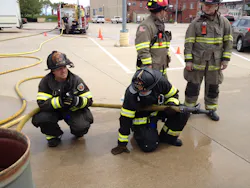 Niemann (left) and Capt. Chad Cox instructing at a FOOLS Of Oz training event. Niemann is the president and founding member of the local FOOLS chapter. Niemann (left) and Capt. Chad Cox instructing at a FOOLS Of Oz training event. Niemann is the president and founding member of the local FOOLS chapter.