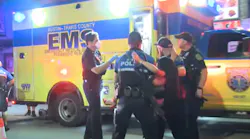 Austin-Travis County, TX, EMS medics struggled to reach victims during a shooting Saturday that injured 14 people.
