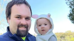New Hope, TN, firefighter Cody Fox and his daughter, Ariana.