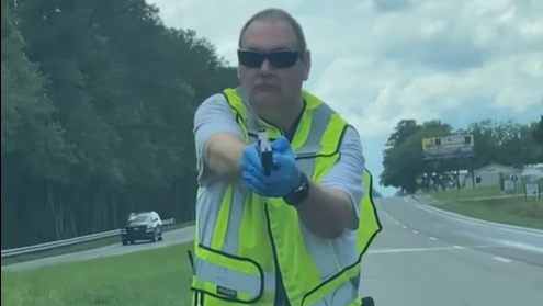 A viral video captured an Acme-Delco-Riegelwood firefighter pulling a gun and pointing at a driver at a crash scene in Columbus County, NC, on June 12.