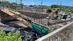 At least four people were taken to the hospital after a pedestrian bridge collapsed onto a highway in Washington, D.C., on Wednesday.