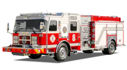The new custom Cyclone pumpers for Sarasota County, FL, boasts 27 inches of seating width area for the driver and officer.