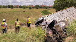 Fort Worth, TX, firefighters rescued 20 cows following a trailer crash Sunday. Fort Worth, TX, firefighters rescued 20 cows following a trailer crash Sunday.