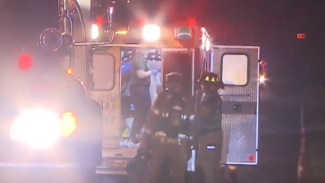Three firefighters were injured battling a three-alarm house fire in Goldston, NC, early Monday.