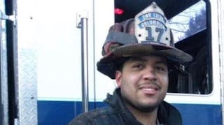 Spring Valley, NY, firefighter Jared Lloyd.