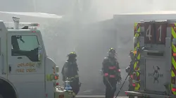 Two firefighters and a deputy were injured during a fatal mobile home fire in Jefferson County, CO, on Friday.