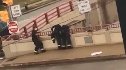 Milwaukee paramedics stop a man suffering a mental health crisis from jumping off an overpass June 24.