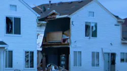 Six people were injured--one critically--and 16 homes were severely damaged when a tornado touched down in Naperville, IL, late Sunday.