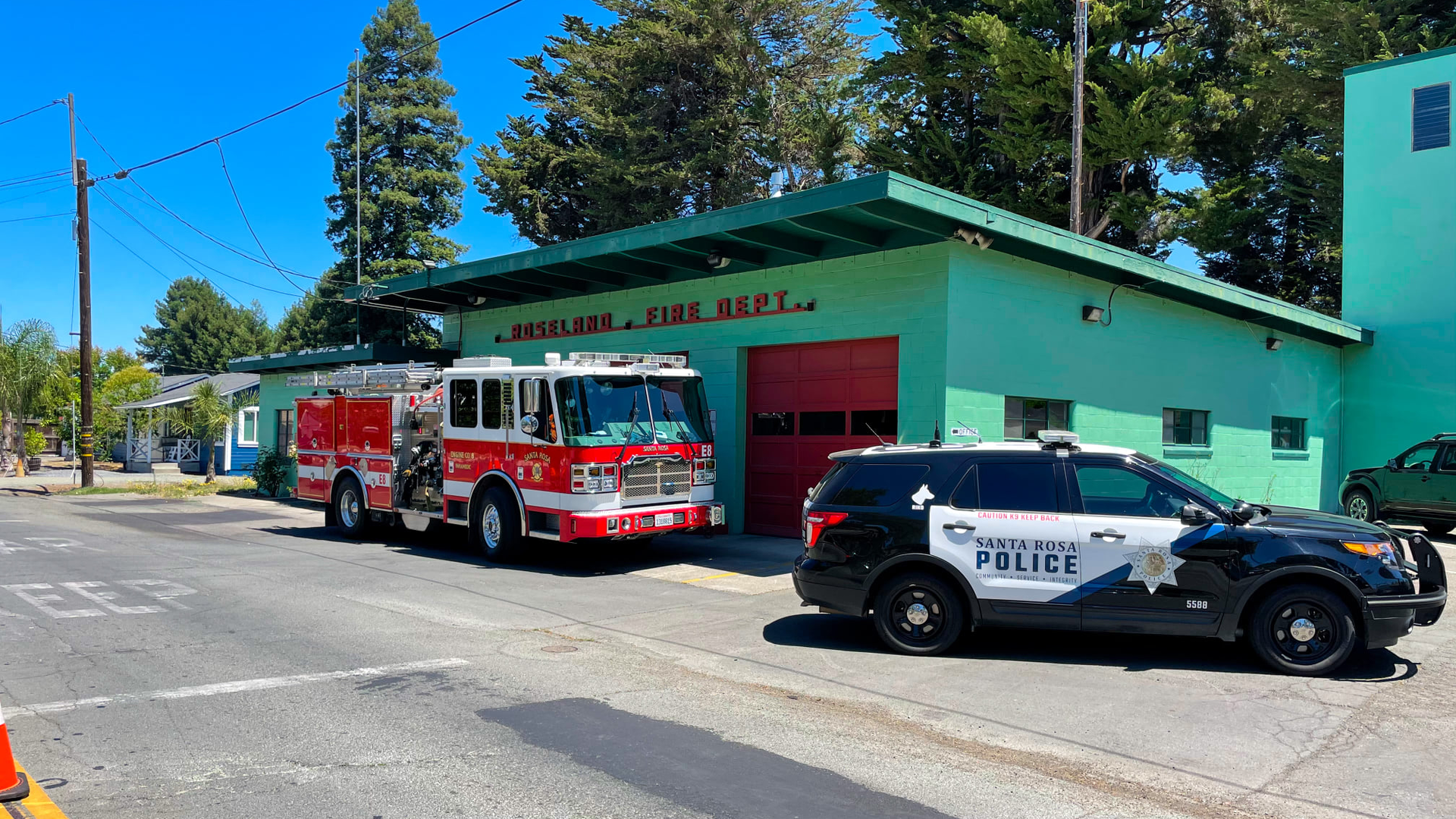 Santa Rosa, CA, firefighters treated a gunshot victim who drove himself to the department's Burbank Avenue station Tuesday. The victim was then taken to the hospital in serious but stable condition.
