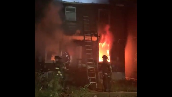 A St. Louis firefighter was seriously injured battling a fire in the city's Hamilton Heights neighborhood that started in a vacant building before spreading to a nearby occupied structure early Tuesday.