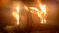 A Western Berks, PA, firefighter was rescued by fellow crew members when he partially fell through a first floor hole during a South Heidelberg Township house fire Sunday. A Western Berks, PA, firefighter was rescued by fellow crew members when he partially fell through a first floor hole during a South Heidelberg Township house fire Sunday.