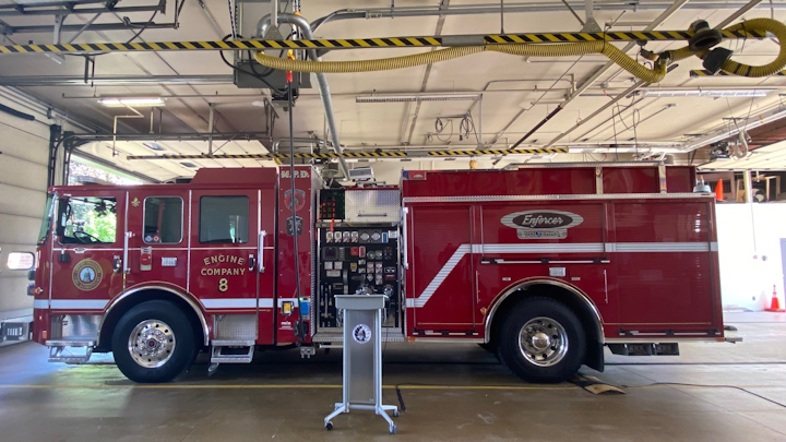 First Pierce Electric Fire Truck Already Responding In Wi City Firehouse