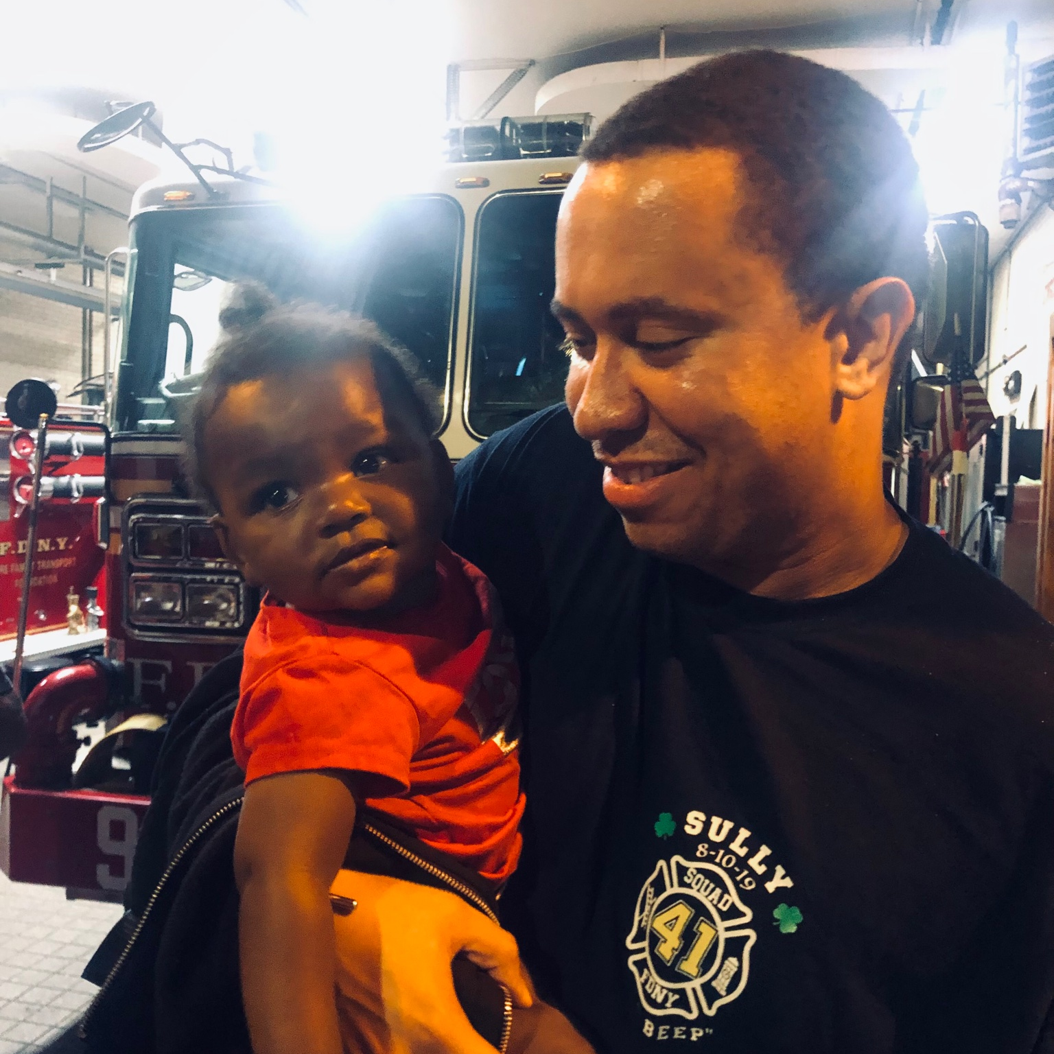 An abducted 9-month-old girl was safely brought to an FDNY fire station in Manhattan on Monday following a statewide Amber Alert.