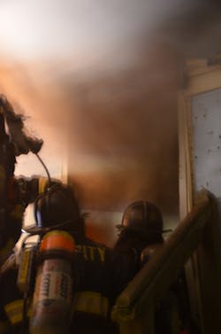 No access to a costly smoke machine? Try placing a small, crumpled piece of wax paper inside of a facemask to create a vision-obscured search drill. No access to a costly smoke machine? Try placing a small, crumpled piece of wax paper inside of a facemask to create a vision-obscured search drill.