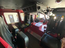 The smaller engine allows or more visibility with a smaller engine tunnel. The smaller engine allows or more visibility with a smaller engine tunnel.