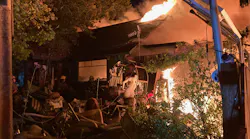 Firefighters faced fireballs, clutter and intense heat battling a fire that erupted at a former Battle Ground, WA, church early Monday.