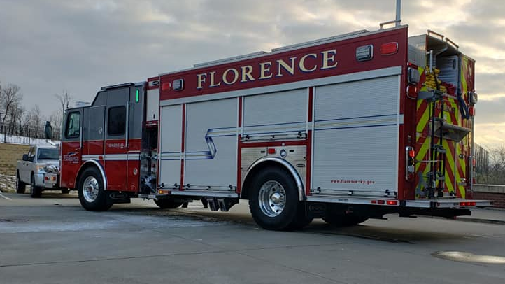 SUV Crashes into Apparatus at KY Fire Station Firehouse