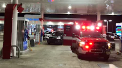 A Houston Fire Department ambulance was carjacked at gunpoint early Friday with an EMT and patient still inside.