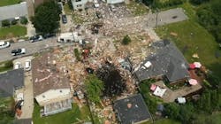 An explosion destroyed a Lackawana, NY, home and left a 92-year-old woman dead Tuesday. An explosion destroyed a Lackawana, NY, home and left a 92-year-old woman dead Tuesday.