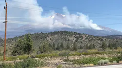 The Lava Fire near Mount Shasta in Diller Canyon in northern California.