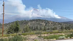 The Lava Fire near Mount Shasta in Diller Canyon in northern California.