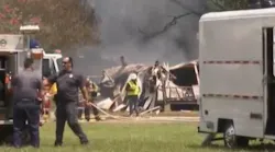 Three New Iberia, LA, firefighters were injured battling a natural gas fire and subsequent explosion Thursday.