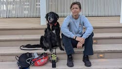 Nichole Notte, 40, pictured with her dog, Dig, has spent 17 years with the Broward County, FL, Sheriff’s Office and 10 years with Florida Task Force II urban search and rescue team. Nichole Notte, 40, pictured with her dog, Dig, has spent 17 years with the Broward County, FL, Sheriff’s Office and 10 years with Florida Task Force II urban search and rescue team.