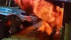 A 57-year-old man suffered second-degree burns when he was caught in a sidewalk grate explosion in Queens last week. A 57-year-old man suffered second-degree burns when he was caught in a sidewalk grate explosion in Queens last week.