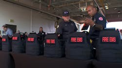 Residents and businesses have raised money to pay for more than 30 ballistic vests and helmets for St. Paul, MN, firefighters. Residents and businesses have raised money to pay for more than 30 ballistic vests and helmets for St. Paul, MN, firefighters.